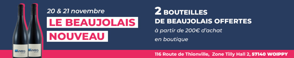 Offre exclusive du beaujolais les 20 et 21 novembre